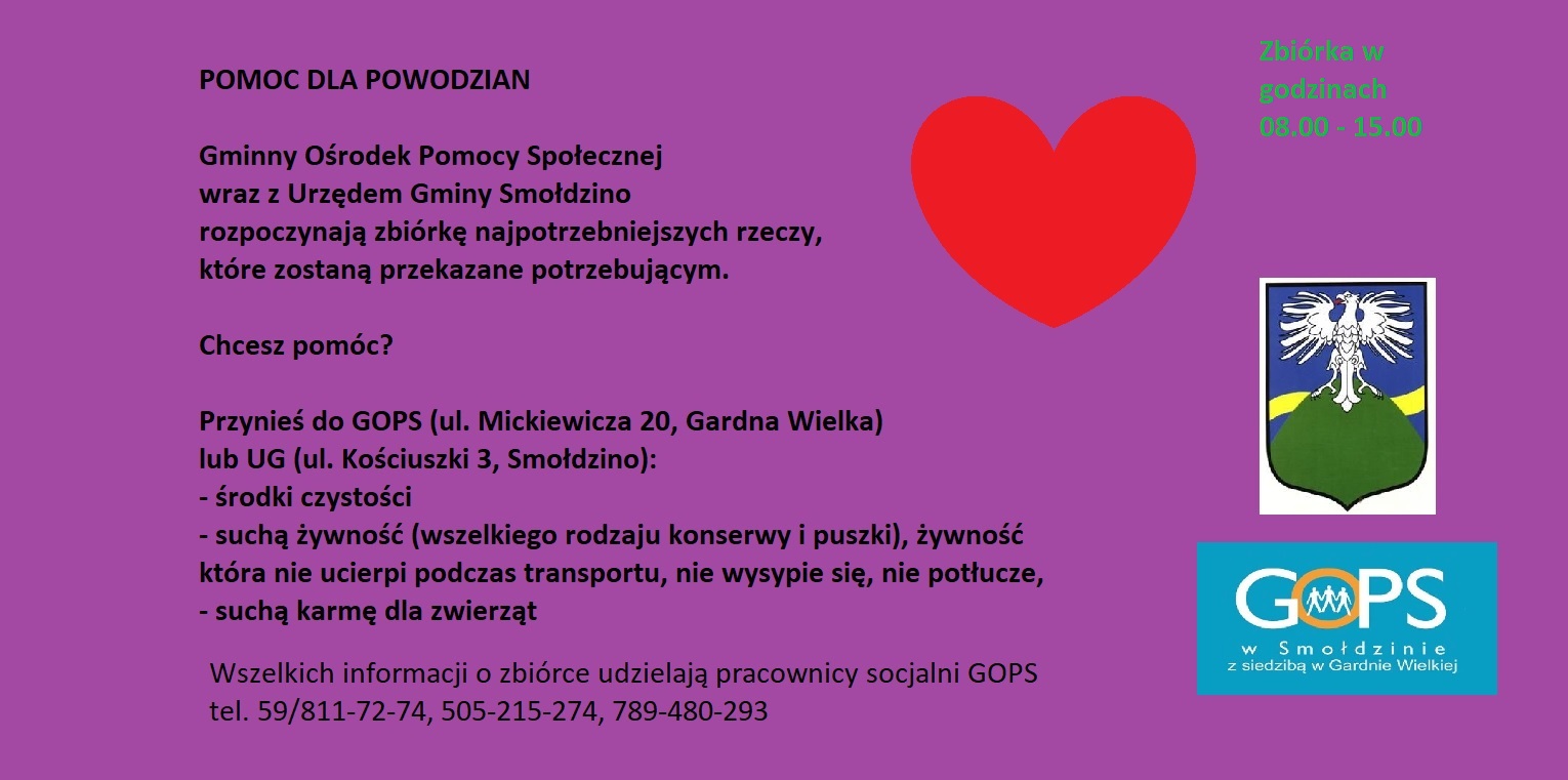 pomoc dla powodzian