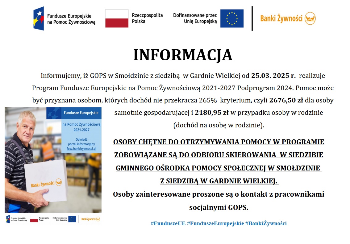 Zdjęcie: Kolejny etap wsparcia żywnościowego